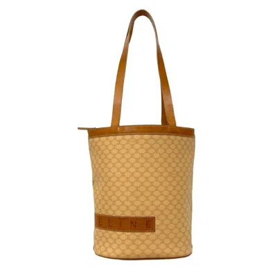Pre-owned Celine Brown Leather Pvc Shoulder Bag Tote Bag ()