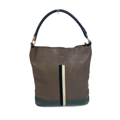 Pre-owned Celine Brown Leather Shoulder Bag ()