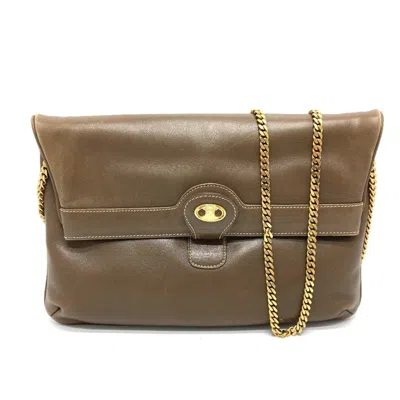 Pre-owned Celine Brown Leather Shoulder Bag ()