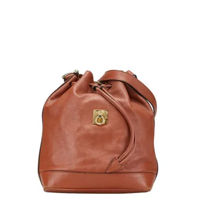 Pre-owned Celine Brown Leather Shoulder Bag ()