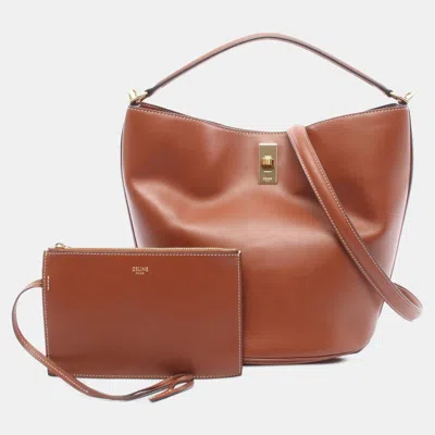 Pre-owned Celine Brown Leather Teen Bucket 16