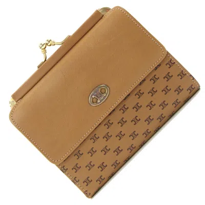 Pre-owned Celine Brown Leather Wallet (tri-fold) ()