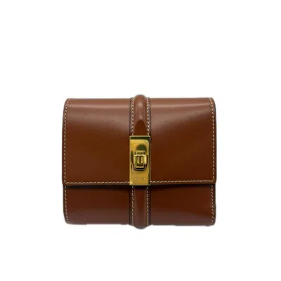 Pre-owned Celine Brown Leather Wallet (tri-fold) ()