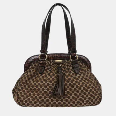 Pre-owned Celine Brown Macadam Handbag