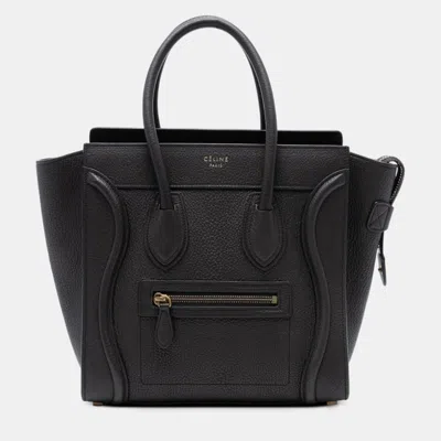 Pre-owned Celine Brown Micro Leather Luggage Tote