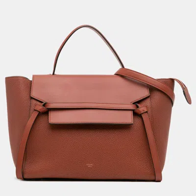 Pre-owned Celine Brown Mini Goatskin Belt Bag