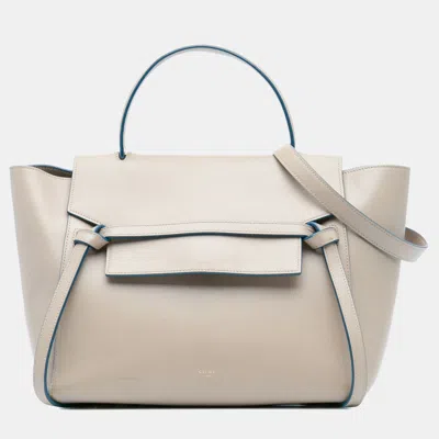 Pre-owned Celine Brown Mini Leather Belt Satchel