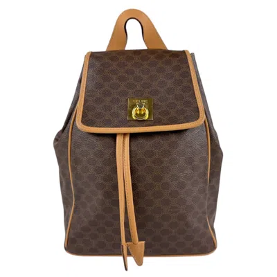 Pre-owned Celine Brown Pvc Backpack ()