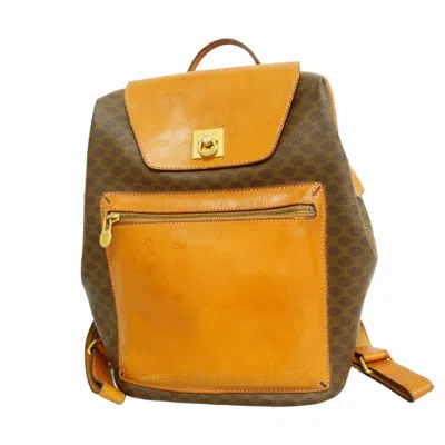 Pre-owned Celine Brown Pvc Backpack ()