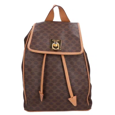 Pre-owned Celine Brown Pvc Backpack ()