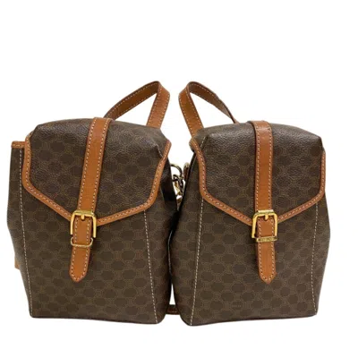 Pre-owned Celine Brown Pvc Backpack ()