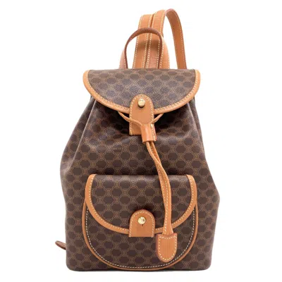 Pre-owned Celine Brown Pvc Backpack ()