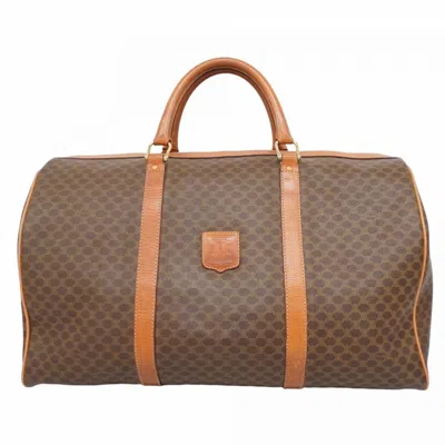 Pre-owned Celine Brown Pvc Boston Bag ()