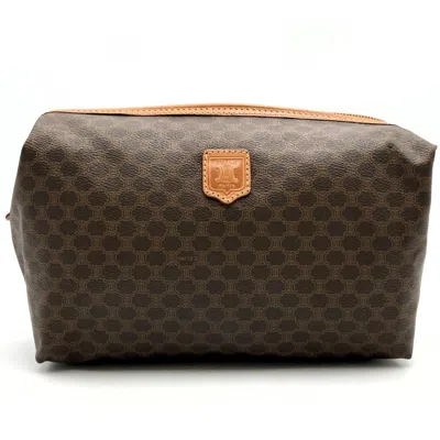 Pre-owned Celine Brown Pvc Clutch Bag Pouch ()
