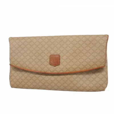 Pre-owned Celine Brown Pvc Clutch Bag ()