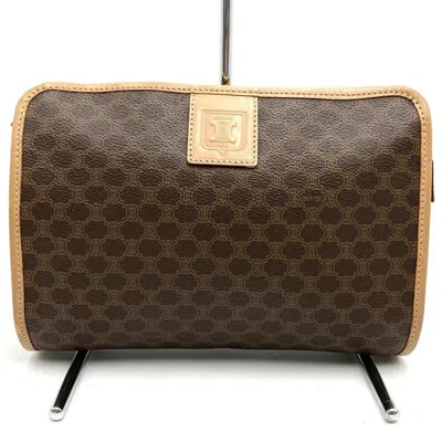 Pre-owned Celine Brown Pvc Clutch Bag ()