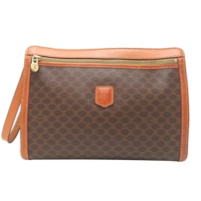 Pre-owned Celine Brown Pvc Clutch Bag ()