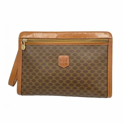 Pre-owned Celine Brown Pvc Clutch Bag ()