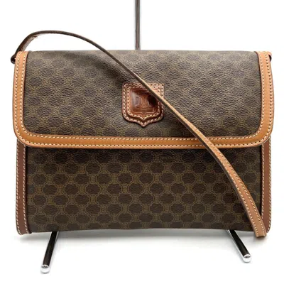 Pre-owned Celine Brown Pvc Clutch Bag Shoulder Bag ()