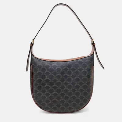 Pre-owned Celine Brown Pvc Heloise Hobo Bag