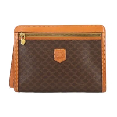 Pre-owned Celine Brown Pvc Leather Clutch Bag ()