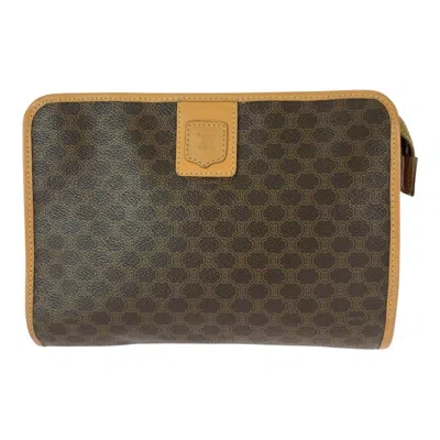 Pre-owned Celine Brown Pvc Leather Clutch Bag ()