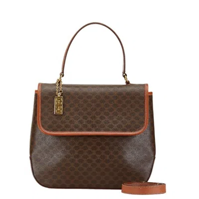 Pre-owned Celine Brown Pvc Leather Handbag Shoulder Bag ()