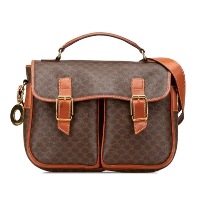 Pre-owned Celine Brown Pvc Leather Handbag Shoulder Bag ()
