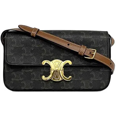 Pre-owned Celine Brown Pvc Leather Handbag Shoulder Bag ()