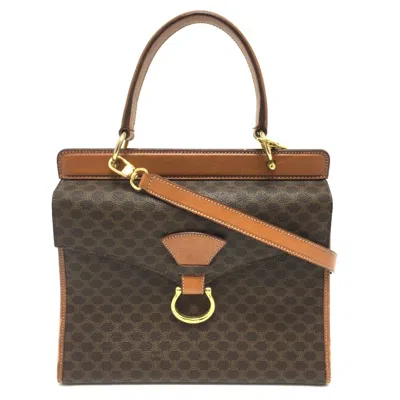 Pre-owned Celine Brown Pvc Leather Handbag Shoulder Bag ()