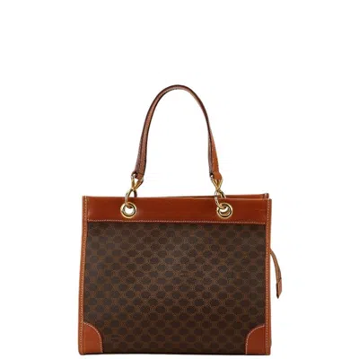 Pre-owned Celine Brown Pvc Leather Handbag Tote Bag ()