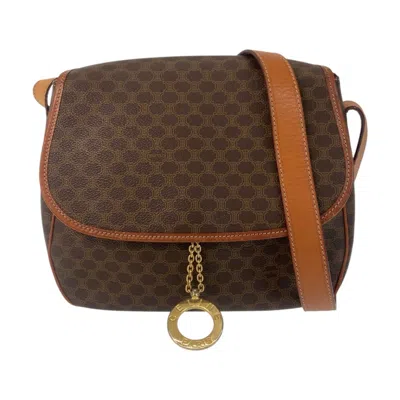 Pre-owned Celine Brown Pvc Leather Messenger Bag Shoulder Bag ()