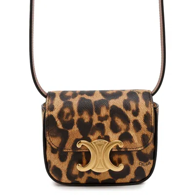 Pre-owned Celine Brown Pvc Leather Pochette Shoulder Bag ()