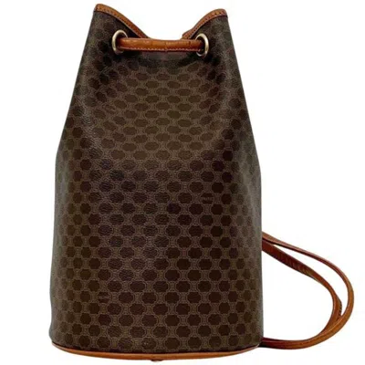 Pre-owned Celine Brown Pvc Leather Pouch Shoulder Bag ()