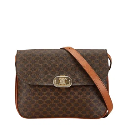 Pre-owned Celine Brown Pvc Leather Shoulder Bag ()