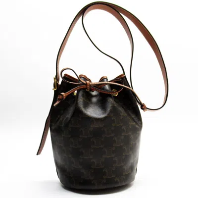 Pre-owned Celine Brown Pvc Leather Shoulder Bag ()