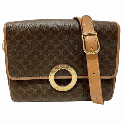 Pre-owned Celine Brown Pvc Leather Shoulder Bag ()