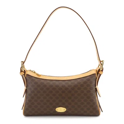 Pre-owned Celine Brown Pvc Leather Shoulder Bag ()