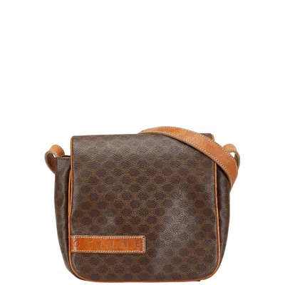 Pre-owned Celine Brown Pvc Leather Shoulder Bag ()