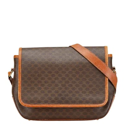 Pre-owned Celine Brown Pvc Leather Shoulder Bag ()