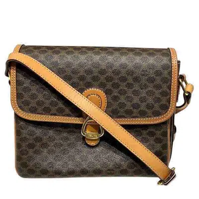 Pre-owned Celine Brown Pvc Leather Shoulder Bag ()
