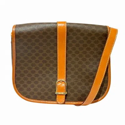 Pre-owned Celine Brown Pvc Leather Shoulder Bag ()