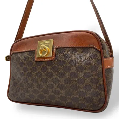 Pre-owned Celine Brown Pvc Leather Shoulder Bag ()