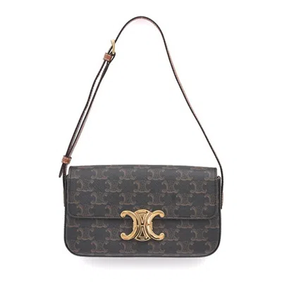 Pre-owned Celine Brown Pvc Leather Shoulder Bag ()