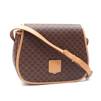 Pre-owned Celine Brown Pvc Leather Shoulder Bag ()