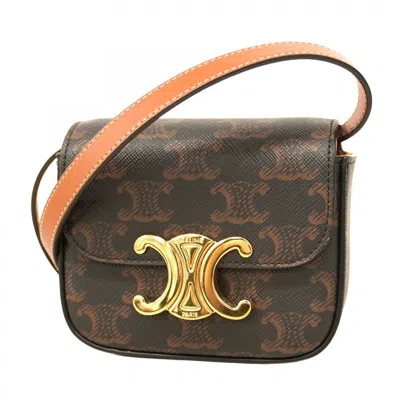 Pre-owned Celine Brown Pvc Leather Shoulder Bag ()