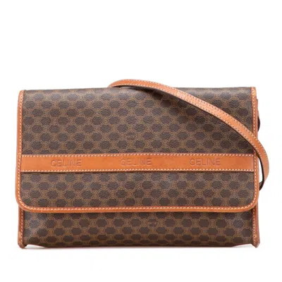 Pre-owned Celine Brown Pvc Leather Shoulder Bag ()