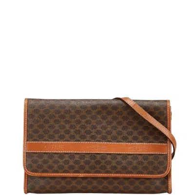 Pre-owned Celine Brown Pvc Leather Shoulder Bag ()