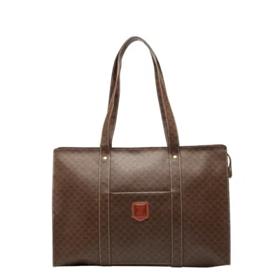 Pre-owned Celine Brown Pvc Leather Shoulder Bag ()
