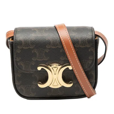 Pre-owned Celine Brown Pvc Leather Shoulder Bag ()